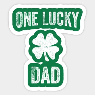 One Lucky Dad Vintage St Patrick Day Sticker